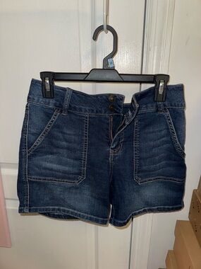Artisan Ny Dark Blue High-Rise Denim Shorts